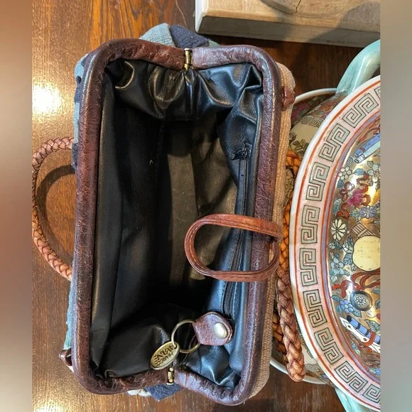 Marco Avante Killim Carpet Multicolor Southwestern Patterned Tote Bag Vintage - Picture 8 of 14